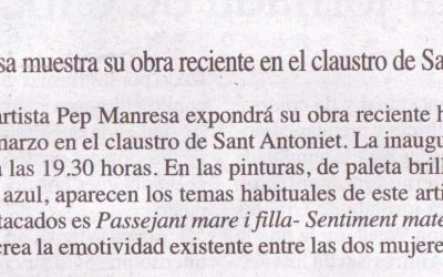 Exposición en el Claustre de Sant Antoniet – BBVA