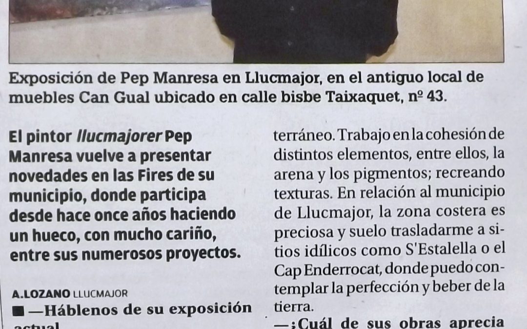Entrevista – Diario de Mallorca