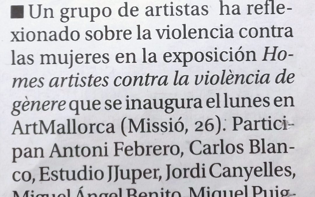 La Galería ArtMallorca presenta una exposición contra la violencia de género