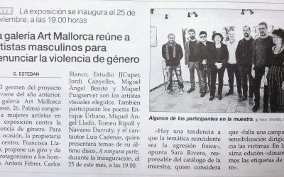 Pep Manresa participa con la Galería Art Mallorca en una propuesta contra la violencia de género