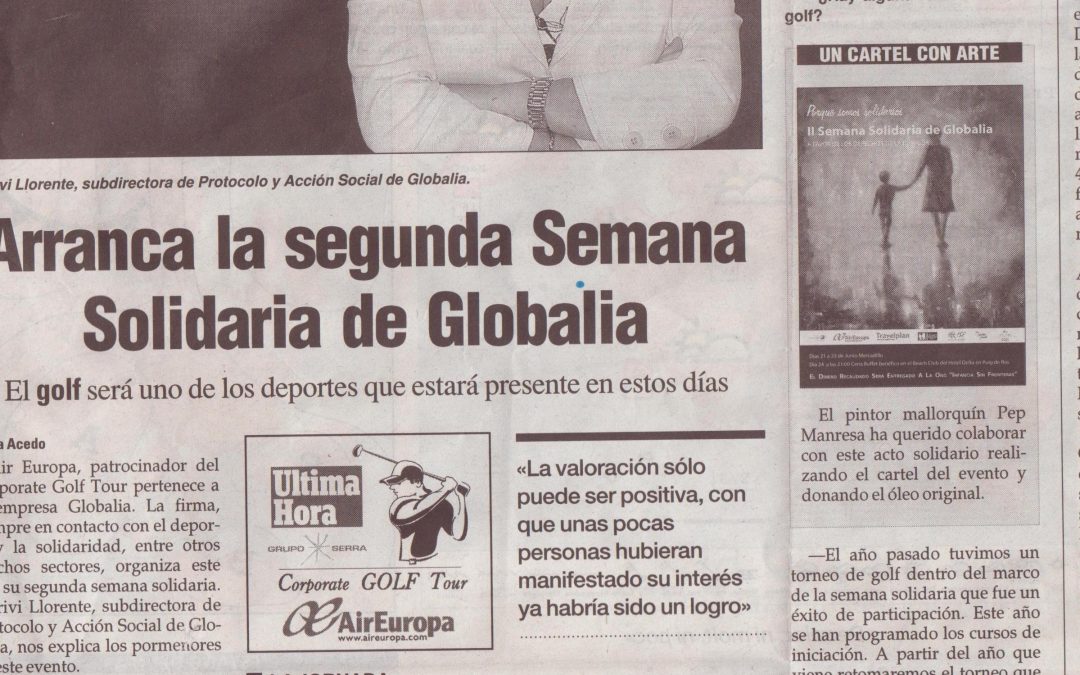 Pep Manresa dona el óleo original para la subasta internacional de Globalia en su segunda semana solidaria