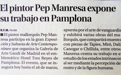 El pintor Pep Manresa expone su trabajo en Pamplona