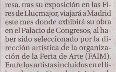 Pep Manresa, en la Feria de Arte de Madrid