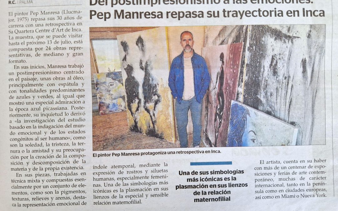 Del postimpresionismo a las emociones: Pep Manresa repasa su trayectoria en Inca