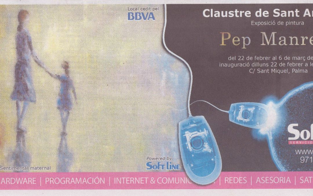 Pep Manresa expone en el Claustre de Sant Antoniet de Palma
